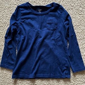 Carter's Navy Long Sleeve Tee Classic Cotton